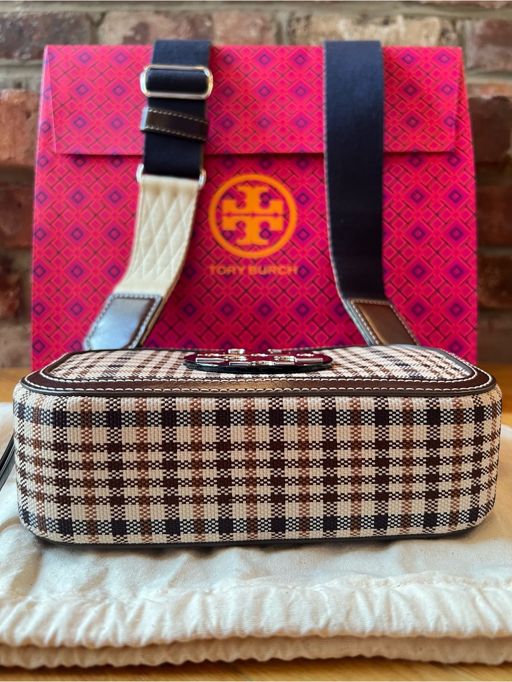 Tory Burch Multicolor Miller Plaid Mini Crossbody Bag - Picture 8 of 15